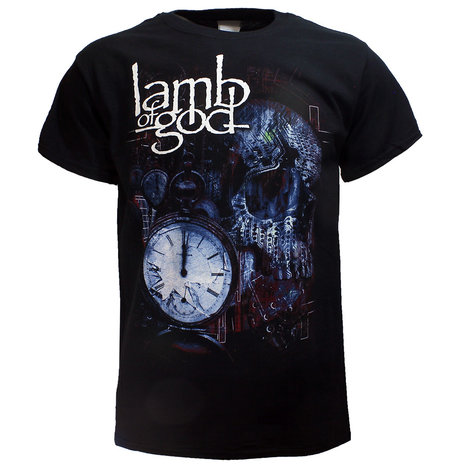 God Circuitry Skull Band T-Shirt Black 