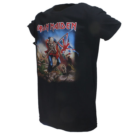 Band Merchandise Iron Maiden The Trooper T-Shirt Zwart - Officiële Merchandise