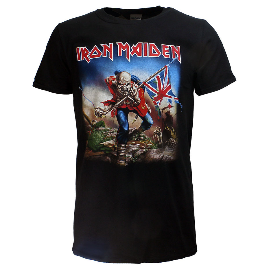 Iron Maiden The Trooper Band T-Shirt Black - Popmerch.com