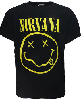 Band Merchandise Nirvana Yellow Smiley T-Shirt Band Merchandise Nirvana Yellow Smiley T-Shirt