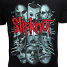 Band Merchandise Slipknot Masks Band T-Shirt Zwart - Officiële Merchandise