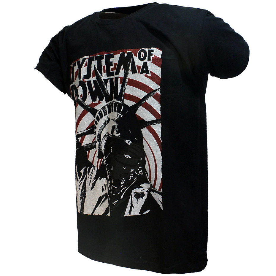 System Of A Down SOAD Liberty Bandit T-Shirt Black - Popmerch.com
