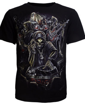Biker Skull Skeleton Band Glow in the Dark T-Shirt Biker Skull Skeleton Band Glow in the Dark T-Shirt