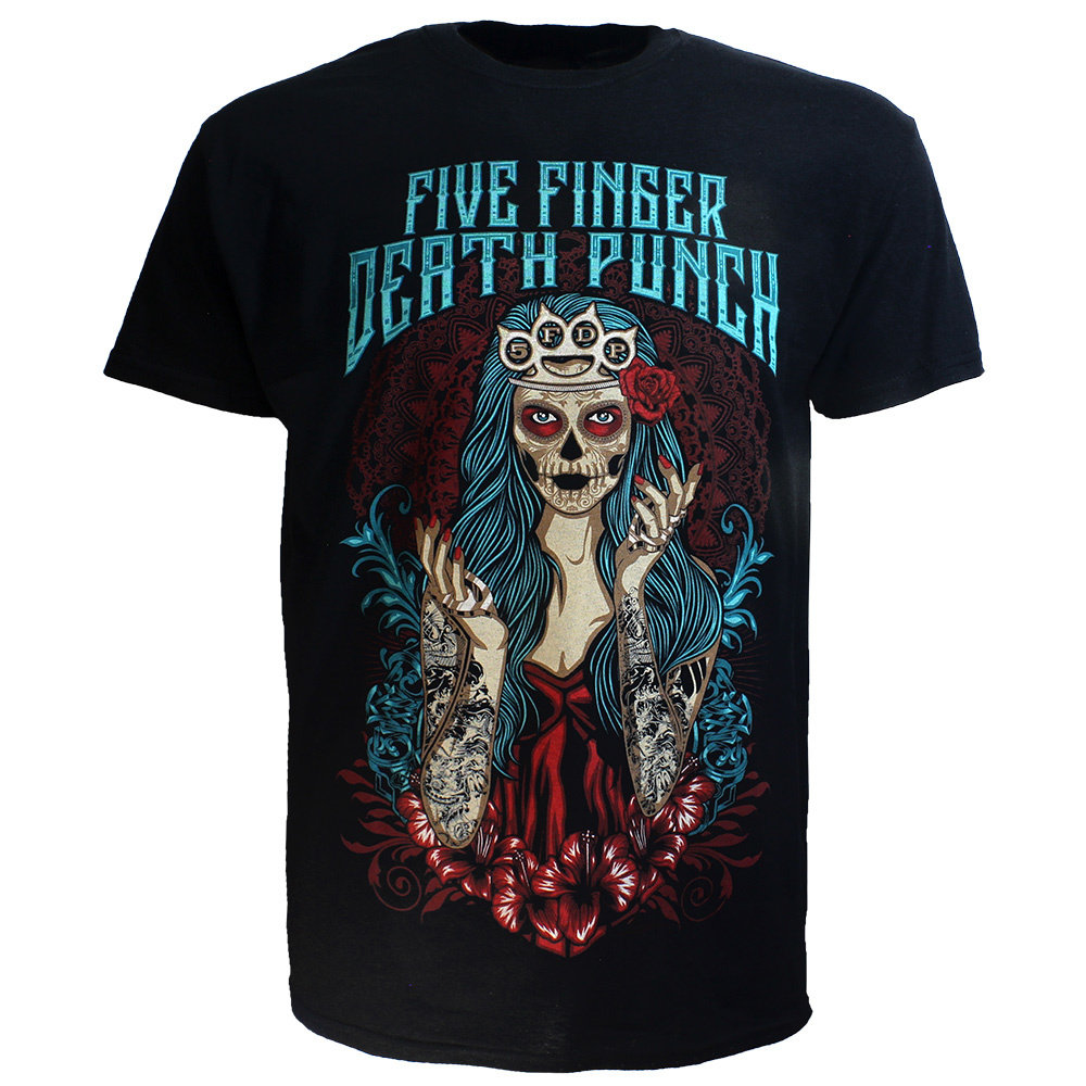 Band Merchandise Five Finger Death Punch Lady Muerta T-Shirt – Offizielles Merchandise Band Merchandise Five Finger Death Punch Lady Muerta T-Shirt – Offizielles Merchandise