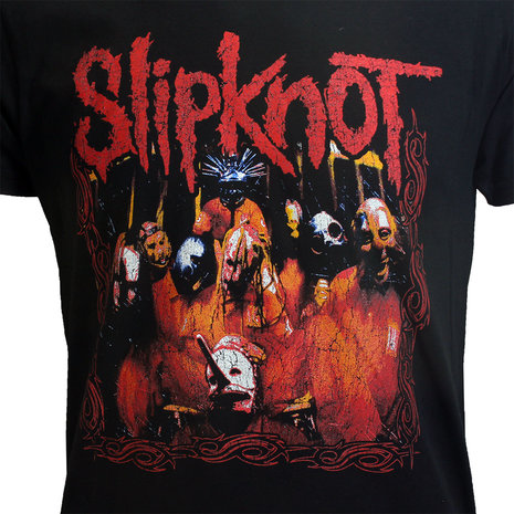 Slipknot Group Photo Band T-Shirt Black | Worldwide Shipping 
