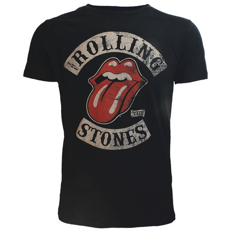 Band Merchandise The Rolling Stones 1978 Tour T-Shirt Schwarz – Offizielles Merchandise