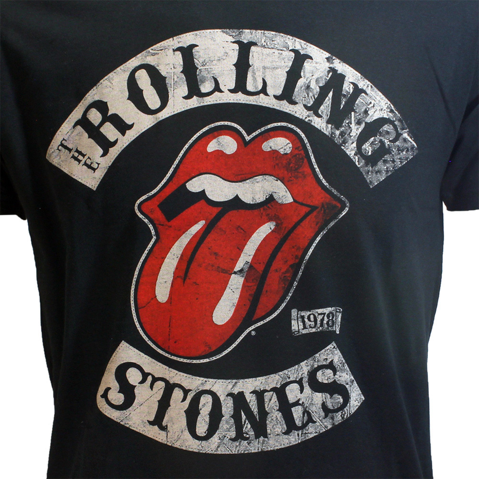 The Rolling Stones 1978 Tour T-Shirt Black - Popmerch.com