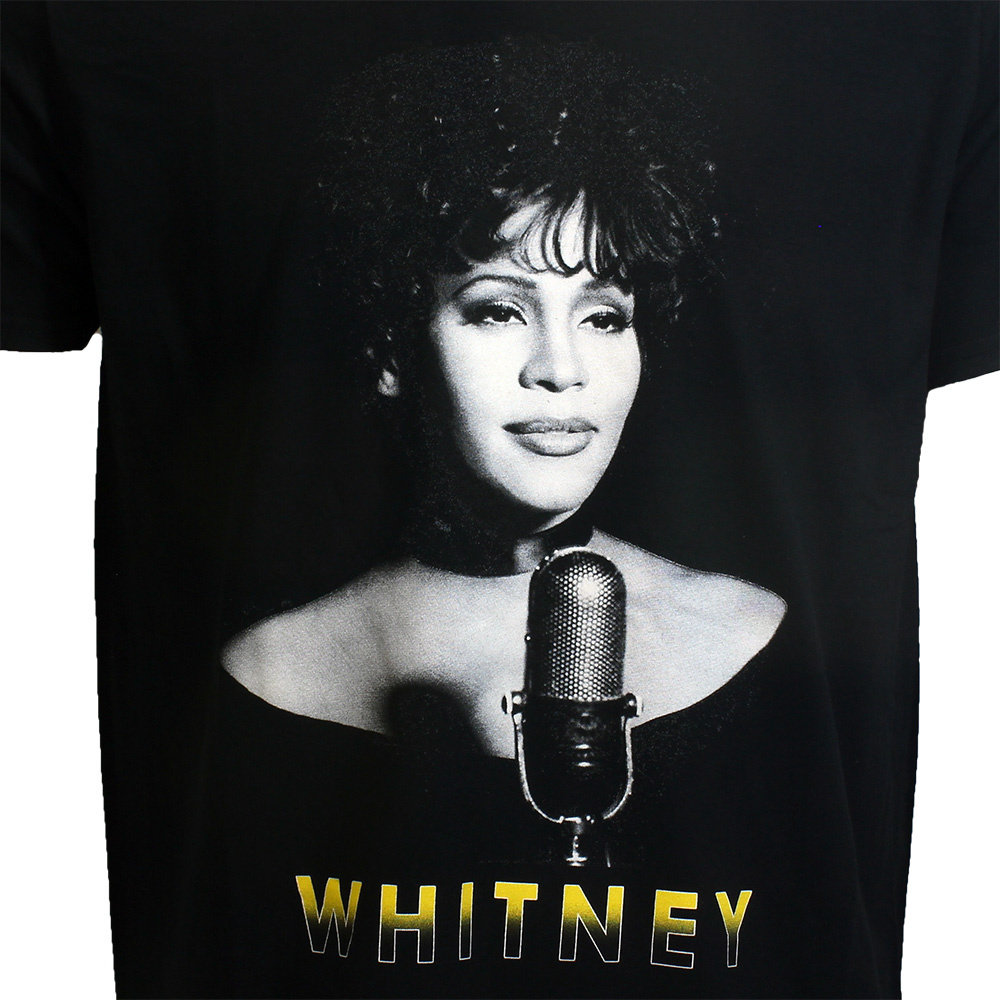 Band Merchandise Whitney Houston Photo T-Shirt Zwart - Officiële Merchandise Band Merchandise Whitney Houston Photo T-Shirt Zwart - Officiële Merchandise
