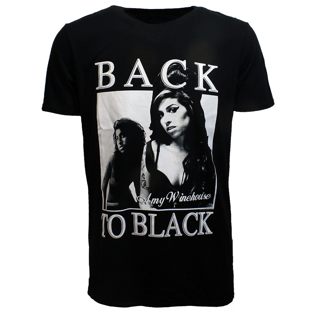 Band Merchandise Amy Winehouse Back To Black T-Shirt Schwarz – Offizielles Merchandise Band Merchandise Amy Winehouse Back To Black T-Shirt Schwarz – Offizielles Merchandise