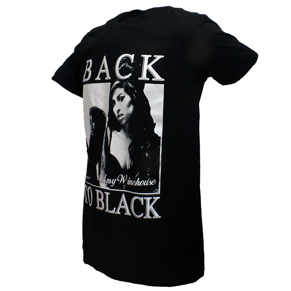 Band Merchandise Amy Winehouse Back To Black T-Shirt Schwarz – Offizielles Merchandise Band Merchandise Amy Winehouse Back To Black T-Shirt Schwarz – Offizielles Merchandise