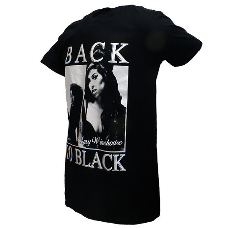 Band Merchandise Amy Winehouse Back To Black T-Shirt Schwarz – Offizielles Merchandise Band Merchandise Amy Winehouse Back To Black T-Shirt Schwarz – Offizielles Merchandise