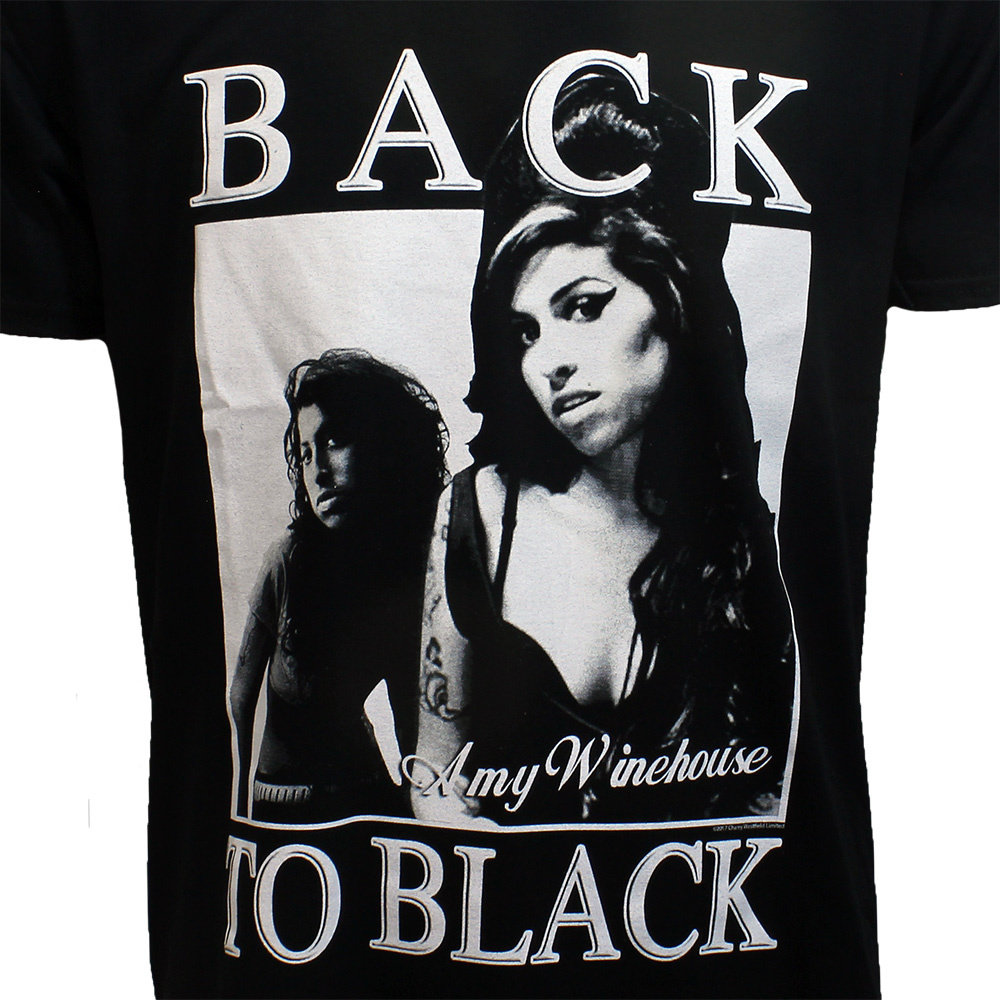 Band Merchandise Amy Winehouse Back To Black T-Shirt Schwarz – Offizielles Merchandise Band Merchandise Amy Winehouse Back To Black T-Shirt Schwarz – Offizielles Merchandise