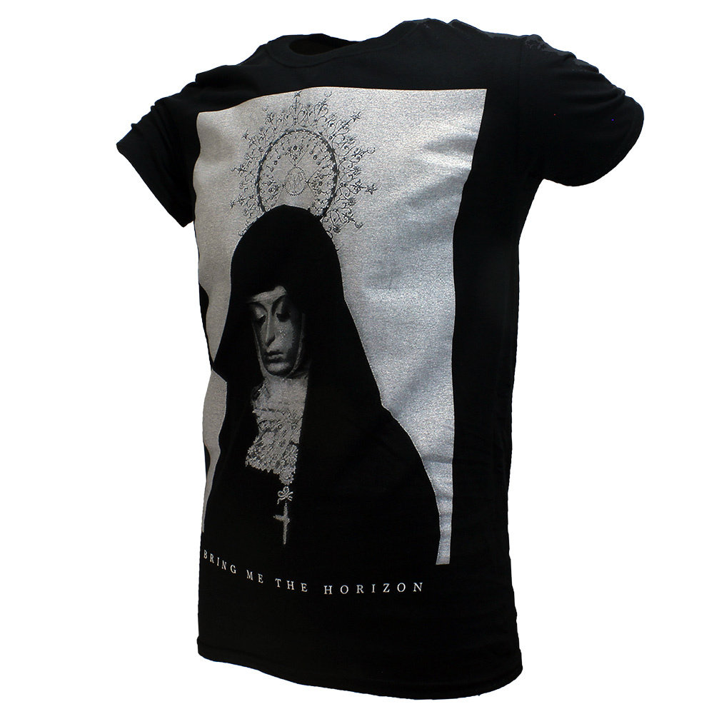 Band Merchandise Bring Me The Horizon Nun Band T Shirt Black Official Merchandise