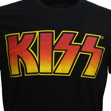 Band Merchandise KISS Classic Logo Band T-Shirt Black - Official Merchandise Band Merchandise KISS Classic Logo Band T-Shirt Black - Official Merchandise