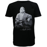 Band Merchandise Kurt Cobain Live Guitar Photo T-Shirt Band Merchandise Kurt Cobain Live Guitar Photo T-Shirt