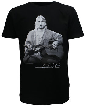 Band Merchandise Kurt Cobain Live Guitar Photo T-Shirt Band Merchandise Kurt Cobain Live Guitar Photo T-Shirt