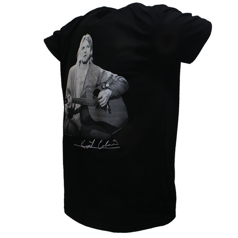 Band Merchandise Kurt Cobain Live Guitar Photo T-Shirt - Officiële Merchandise | Popmerch.com Band Merchandise Kurt Cobain Live Guitar Photo T-Shirt - Officiële Merchandise | Popmerch.com