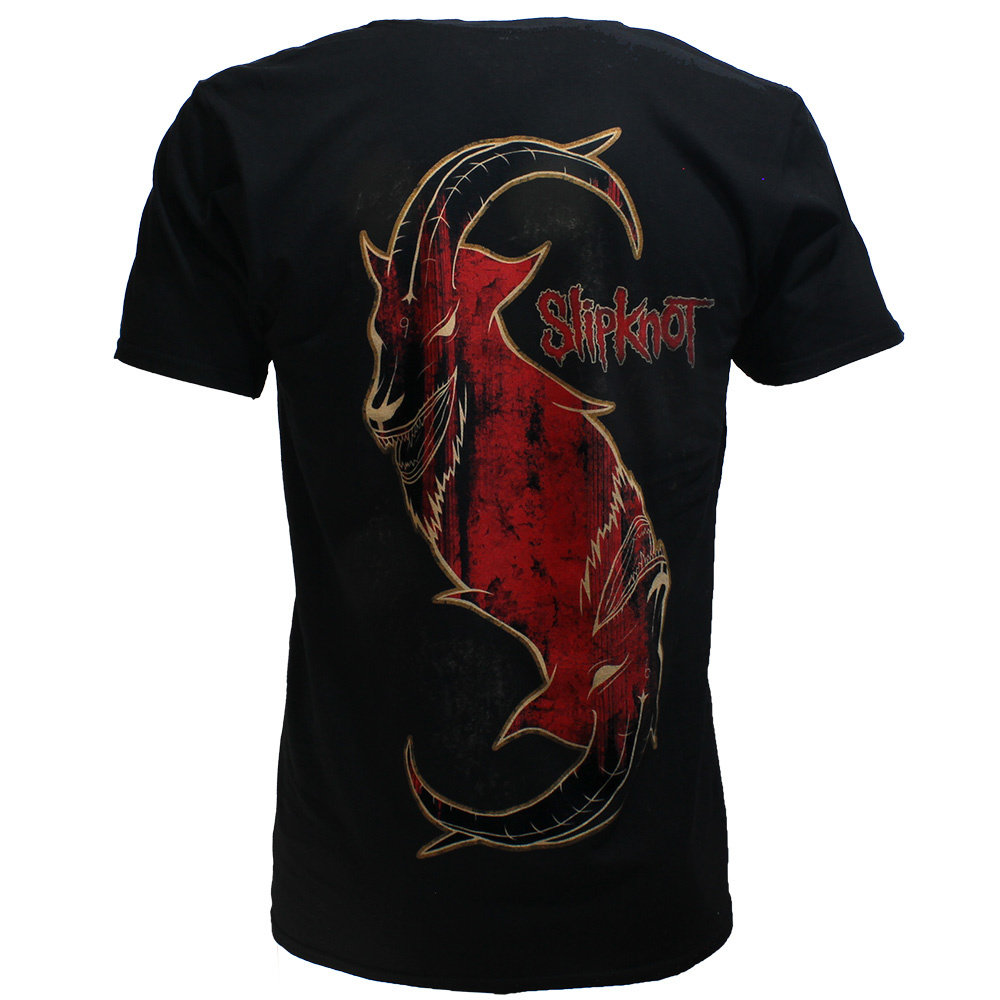 Band Merchandise Slipknot New Masks Band T-Shirt Black - Official Merchandise