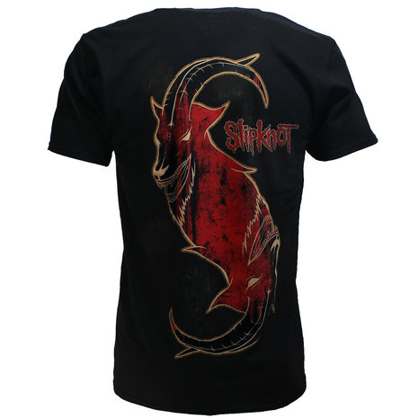 Band Merchandise Slipknot New Masks Band T-Shirt Black - Official Merchandise