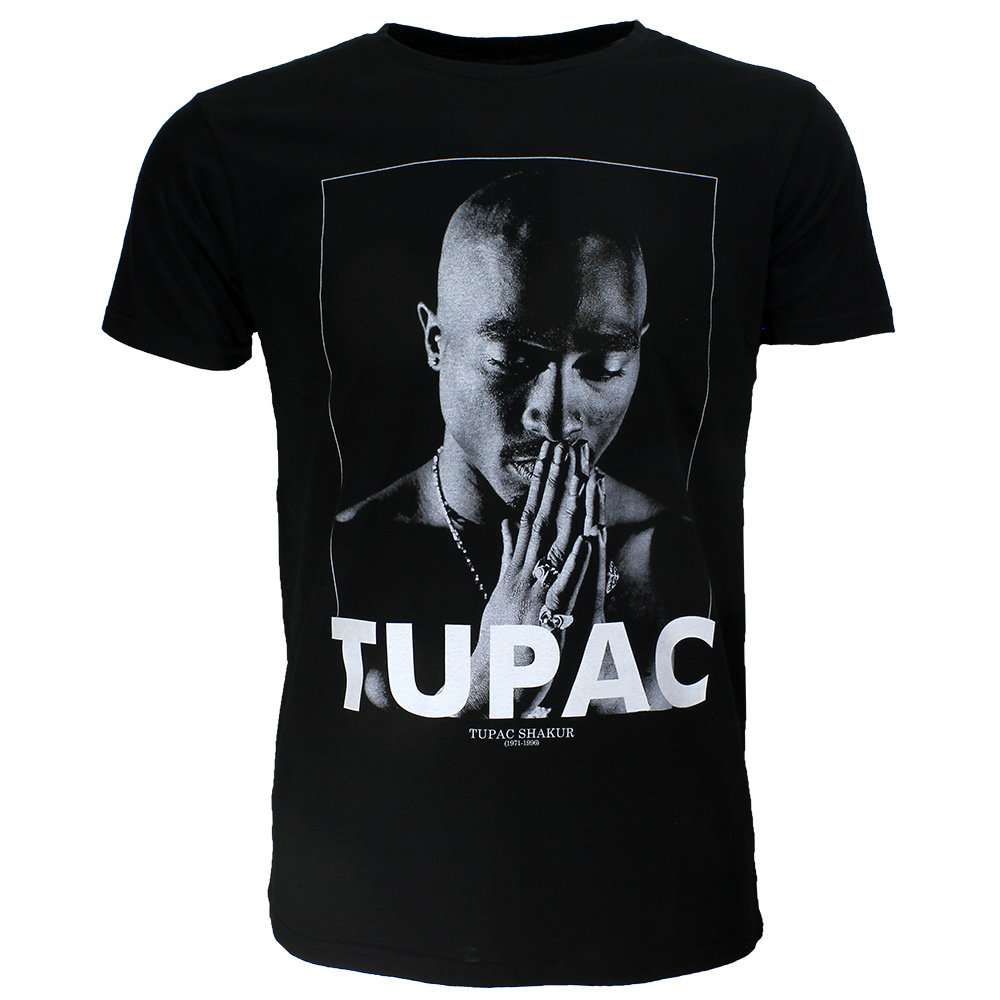 Band Merchandise 2PAC Tupac Praying T-Shirt Black - Official Merchandise Band Merchandise 2PAC Tupac Praying T-Shirt Black - Official Merchandise