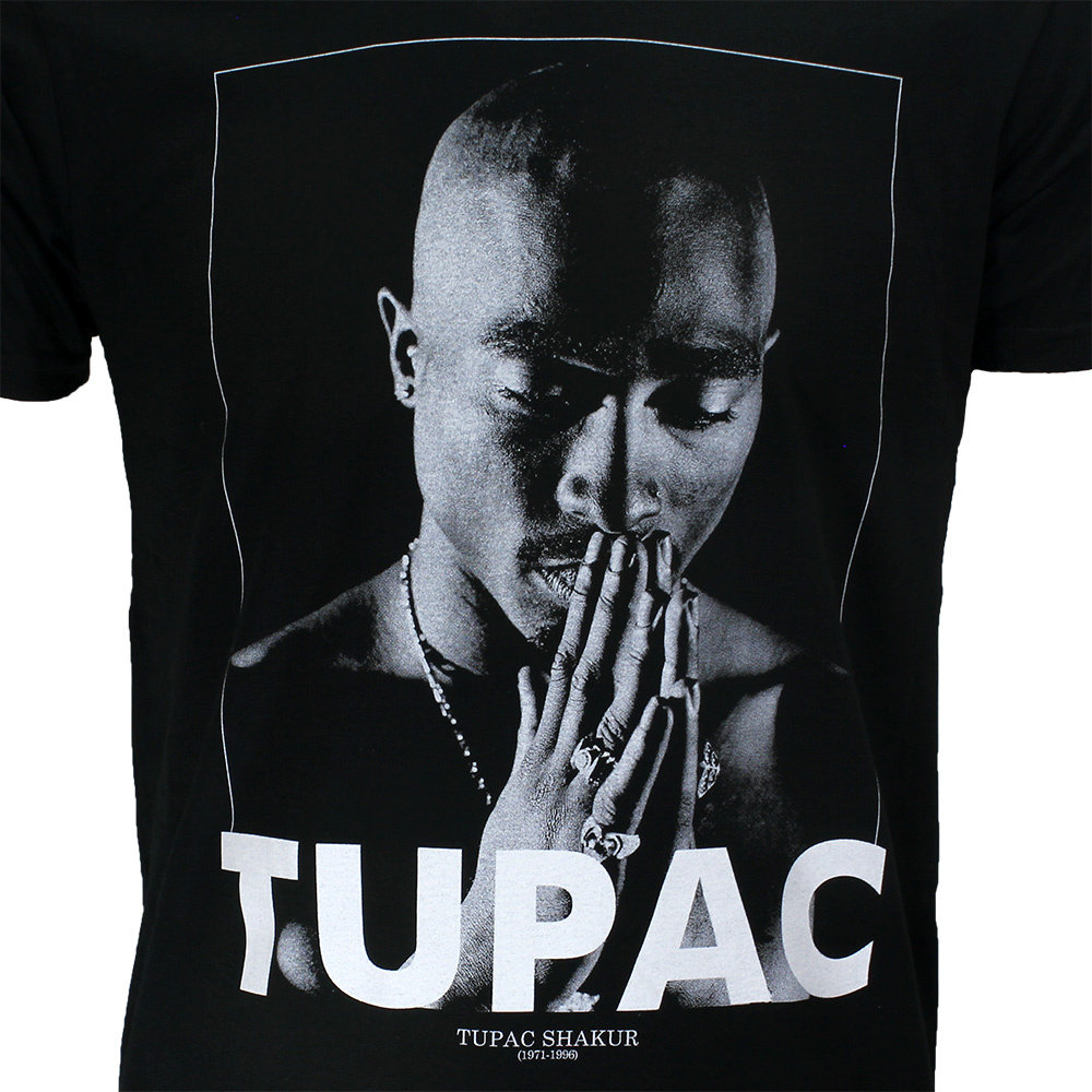 Band Merchandise 2PAC Tupac Praying T-Shirt Schwarz – Offizielles Merchandise Band Merchandise 2PAC Tupac Praying T-Shirt Schwarz – Offizielles Merchandise