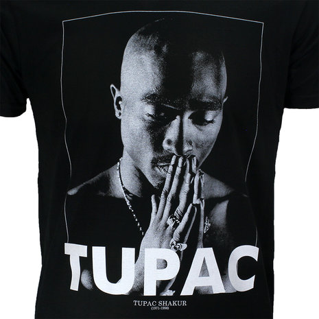 Band Merchandise 2PAC Tupac Praying T-Shirt Schwarz – Offizielles Merchandise Band Merchandise 2PAC Tupac Praying T-Shirt Schwarz – Offizielles Merchandise