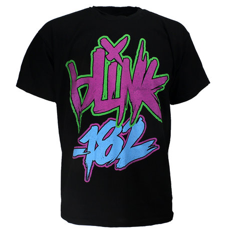 Band Merchandise Blink-182 Neon Logo T-Shirt - Officiële Merchandise | Popmerch.com Band Merchandise Blink-182 Neon Logo T-Shirt - Officiële Merchandise | Popmerch.com