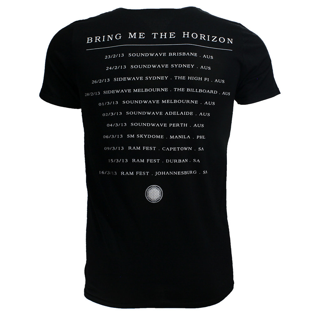  Bring Me The Horizon T Shirt Sempiternal Tour BMTH Official  Mens Black Size S : Clothing, Shoes & Jewelry