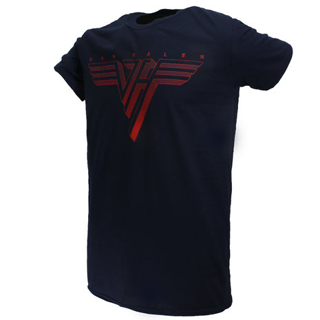 Band Merchandise Eddy Van Halen – Klassisches rotes Logo-T-Shirt – Offizielles Merchandise | Popmerch.com Band Merchandise Eddy Van Halen – Klassisches rotes Logo-T-Shirt – Offizielles Merchandise | Popmerch.com