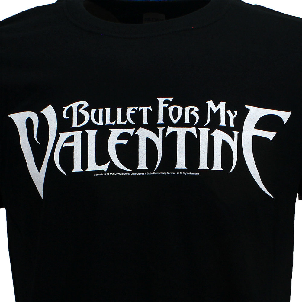 Band Merchandise Bullet For My Valentine Logo T-Shirt - Officiële Merchandise | Popmerch.com