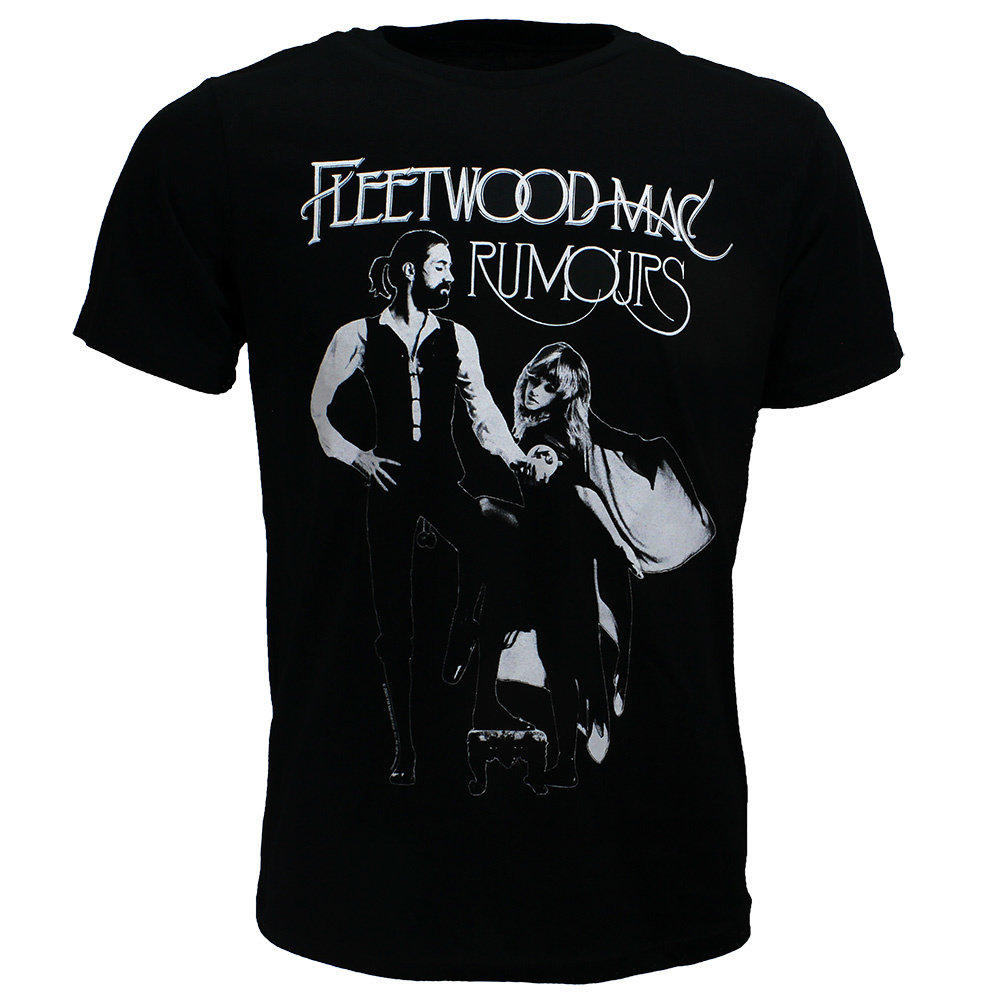 Fleetwood Mac Rumours Band TShirt Black Worldwide Shipping