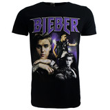 Band Merchandise Justin Bieber JB Hommage T-Shirt Band Merchandise Justin Bieber JB Hommage T-Shirt