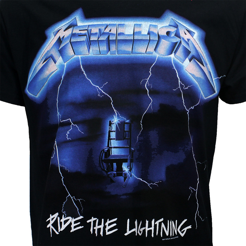 Metallica Ride The Lightning Tracklist T-Shirt | Worldwide Shipping ...