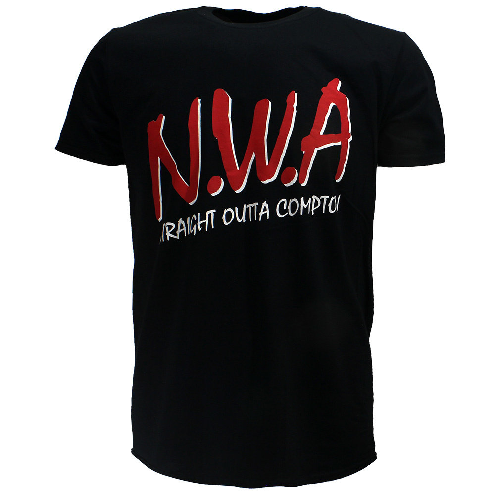 Band Merchandise NWA Straight Outta Compton T-Shirt Black - Official Merchandise | Popmerch.com