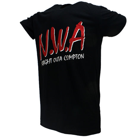 Band Merchandise NWA Straight Outta Compton T-Shirt Black - Official Merchandise | Popmerch.com
