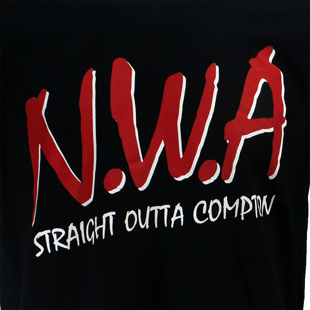 Band Merchandise NWA Straight Outta Compton T-Shirt Black - Official Merchandise | Popmerch.com