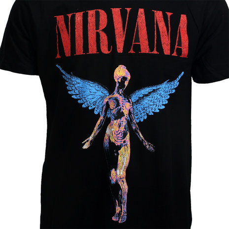 Band Merchandise Nirvana In Utero Angelic T-Shirt - Officiële Merchandise | Popmerch.com Band Merchandise Nirvana In Utero Angelic T-Shirt - Officiële Merchandise | Popmerch.com