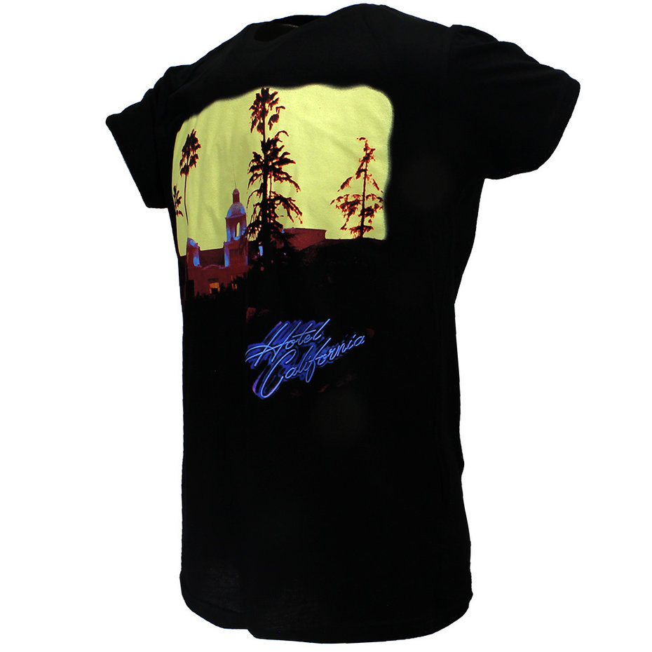 The Eagles Hotel California T-Shirt Zwart - Popmerch.com