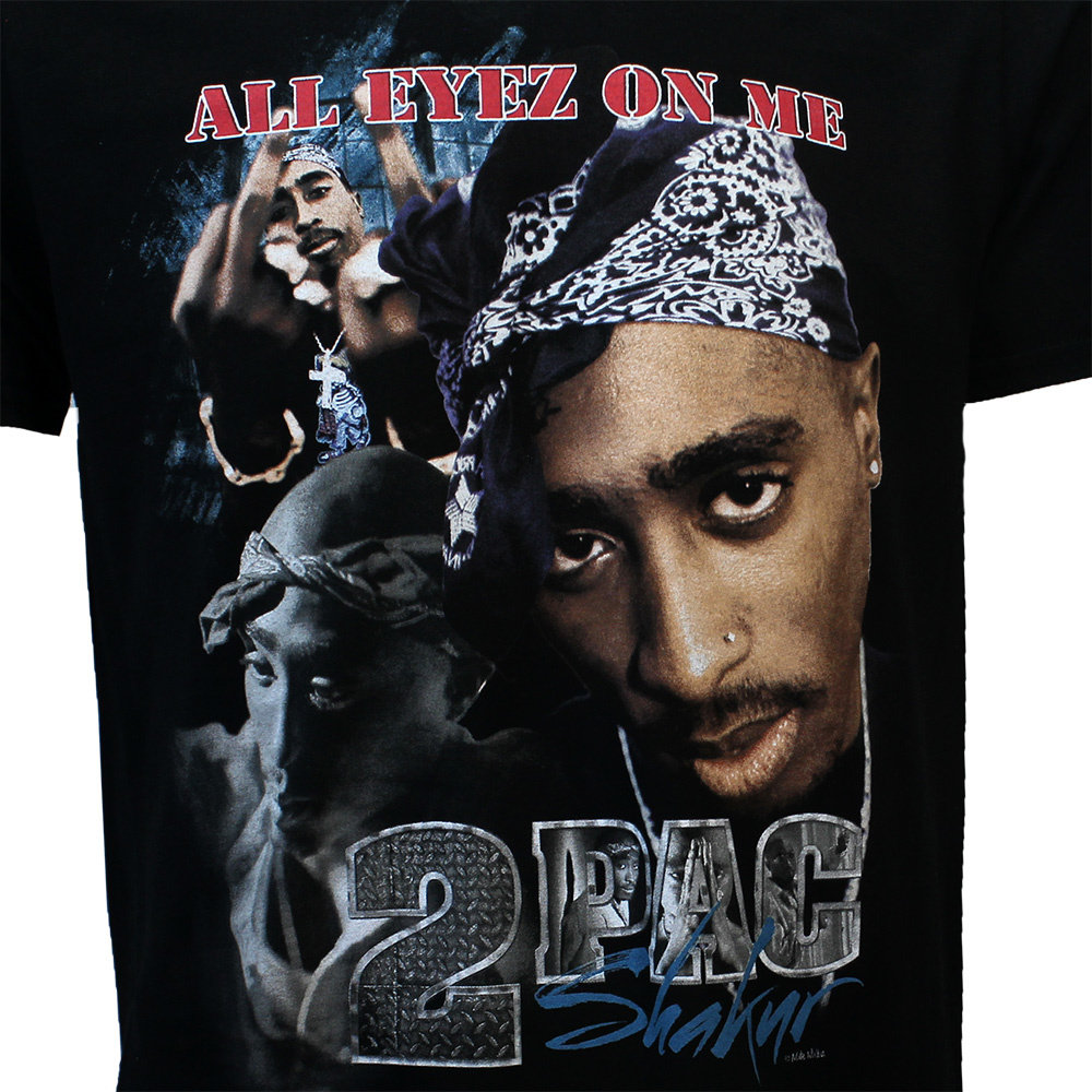 Band Merchandise 2PAC Tupac Shakur All Eyez On Me T-Shirt Black - Official Merchandise | Popmerch.com Band Merchandise 2PAC Tupac Shakur All Eyez On Me T-Shirt Black - Official Merchandise | Popmerch.com