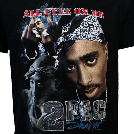 Band Merchandise 2PAC Tupac Shakur All Eyez On Me T-Shirt Black - Official Merchandise | Popmerch.com Band Merchandise 2PAC Tupac Shakur All Eyez On Me T-Shirt Black - Official Merchandise | Popmerch.com
