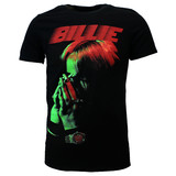 Band Merchandise Billie Eilish Hands Face Neon T-Shirt Band Merchandise Billie Eilish Hands Face Neon T-Shirt