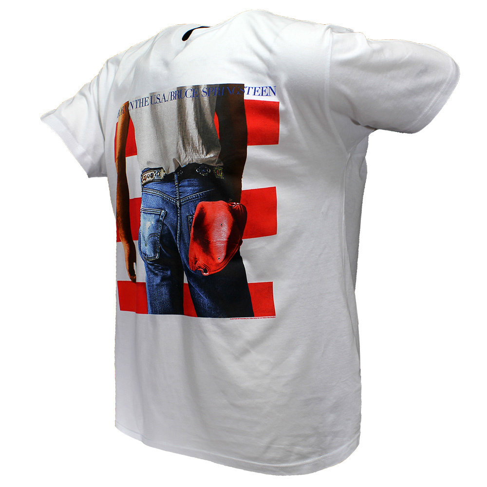 Band Merchandise Bruce Springsteen Born In The USA T-Shirt Wit - Officiële Merchandise | Popmerch.com Band Merchandise Bruce Springsteen Born In The USA T-Shirt Wit - Officiële Merchandise | Popmerch.com