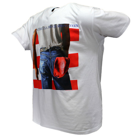 Band Merchandise Bruce Springsteen Born In The USA T-Shirt Wit - Officiële Merchandise | Popmerch.com Band Merchandise Bruce Springsteen Born In The USA T-Shirt Wit - Officiële Merchandise | Popmerch.com