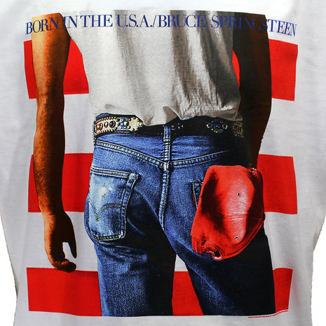 Band Merchandise Bruce Springsteen Born In The USA T-Shirt Wit - Officiële Merchandise | Popmerch.com Band Merchandise Bruce Springsteen Born In The USA T-Shirt Wit - Officiële Merchandise | Popmerch.com