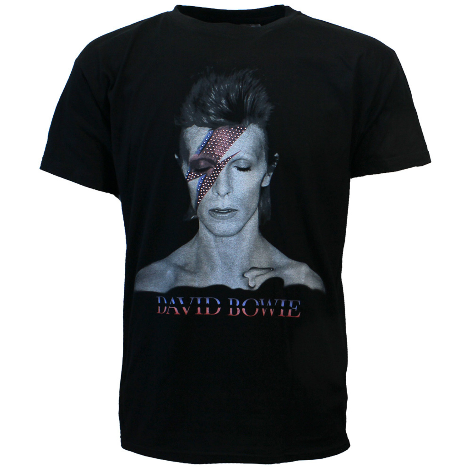 David Bowie Aladdin Sane T-Shirt Black - Official Merchandise