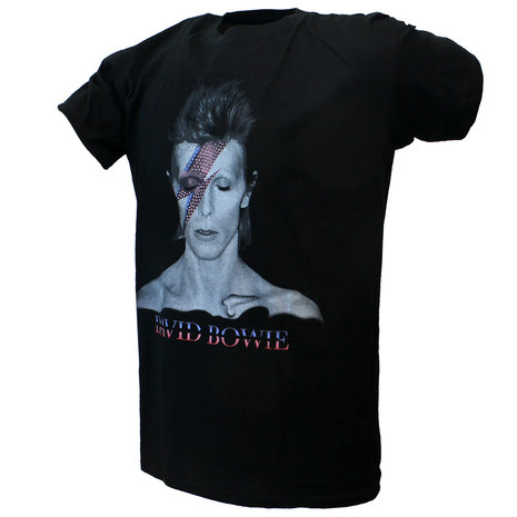 David Bowie Aladdin Sane T-Shirt Black - Official Merchandise | T-Shirts