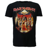 Band Merchandise Iron Maiden Powerslave Bliksem Cirkel T-Shirt Band Merchandise Iron Maiden Powerslave Bliksem Cirkel T-Shirt