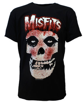Band Merchandise Misfits T-Shirt mit blutendem Totenkopf