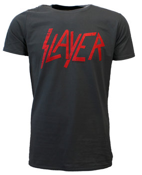 Band Merchandise Slayer-T-Shirt mit Distressed-Logo Band Merchandise Slayer-T-Shirt mit Distressed-Logo