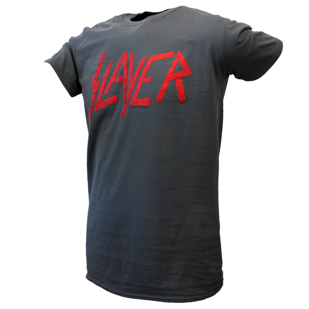 Slayer Distressed Logo Band T-Shirt 